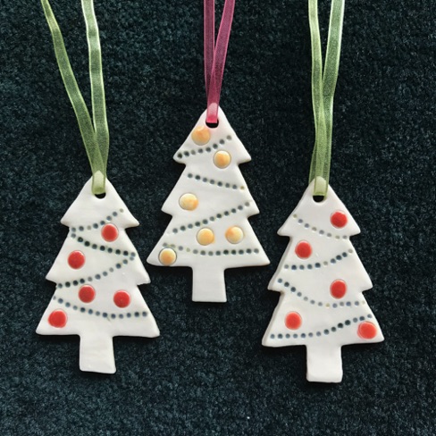 Porcelain Christmas trees
£5